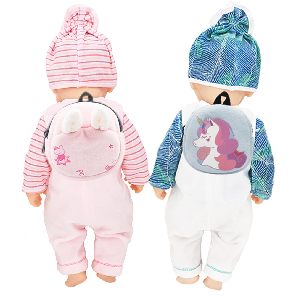 Мини кукла рюкзаки на молнии с милым сумка изображением единорога 43 см для ухода