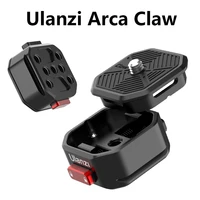 ulanzi claw arca swiss quick releae plate mount for dslr gimbal gopro action camera tripod slider quick switch system for tripod