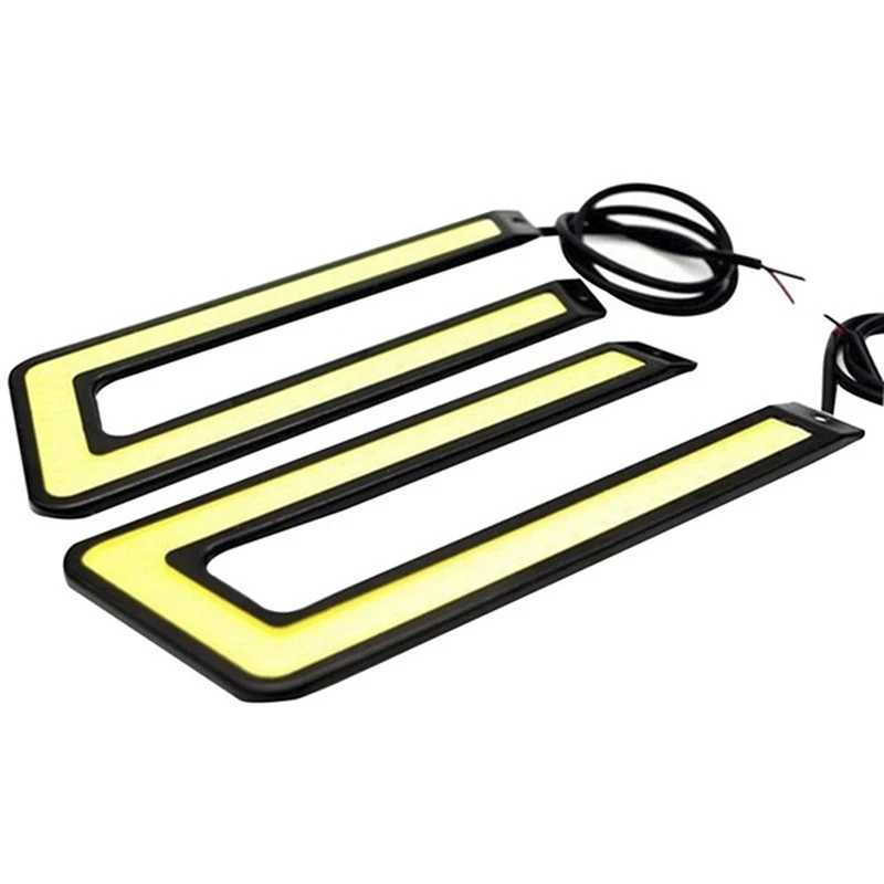 

1PC U-Shaped 12V LED COB Car Auto DRL Driving Daytime Running Lamp Fog Light