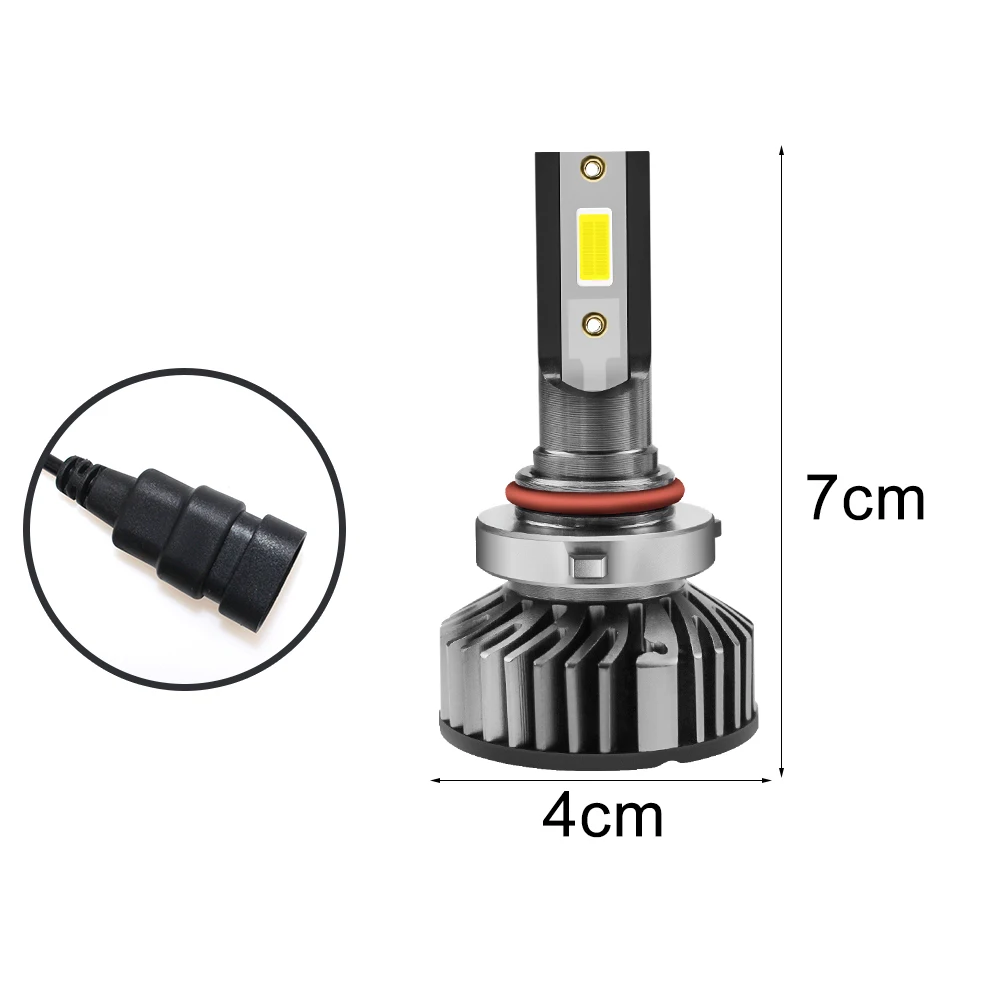 2шт F2 DOB 10000LM авто светодиодный фар H1 H4 H7 дальнего света 12 в 72 Вт H3 H11 9005 9006 HB4 H8 6000K