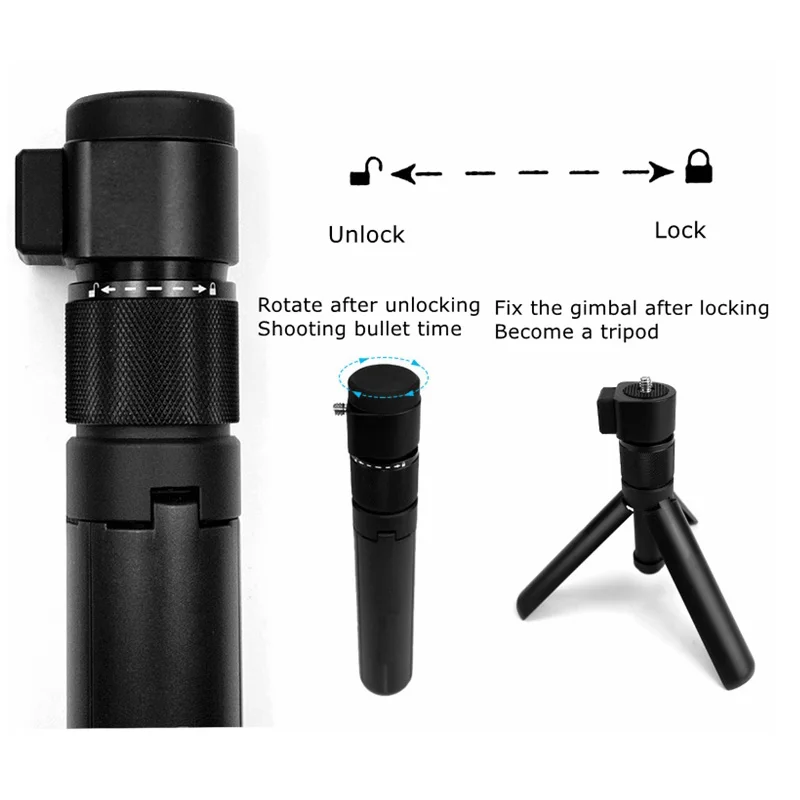 Вращающаяся палка для селфи Insta360 One X/X2 1 штатив с ручкой + Скрытая селфи-палка 360 м
