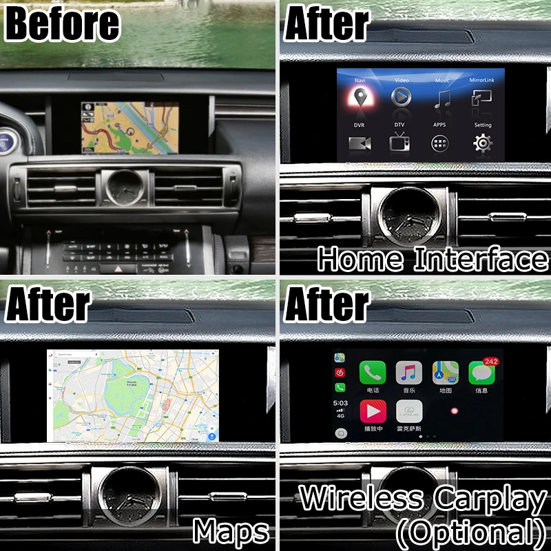Android/carplay интерфейсная коробка для Lexus IS- 10,25 видео интерфейс gps навигация IS200t IS300 IS350 IS250 по Lsailt