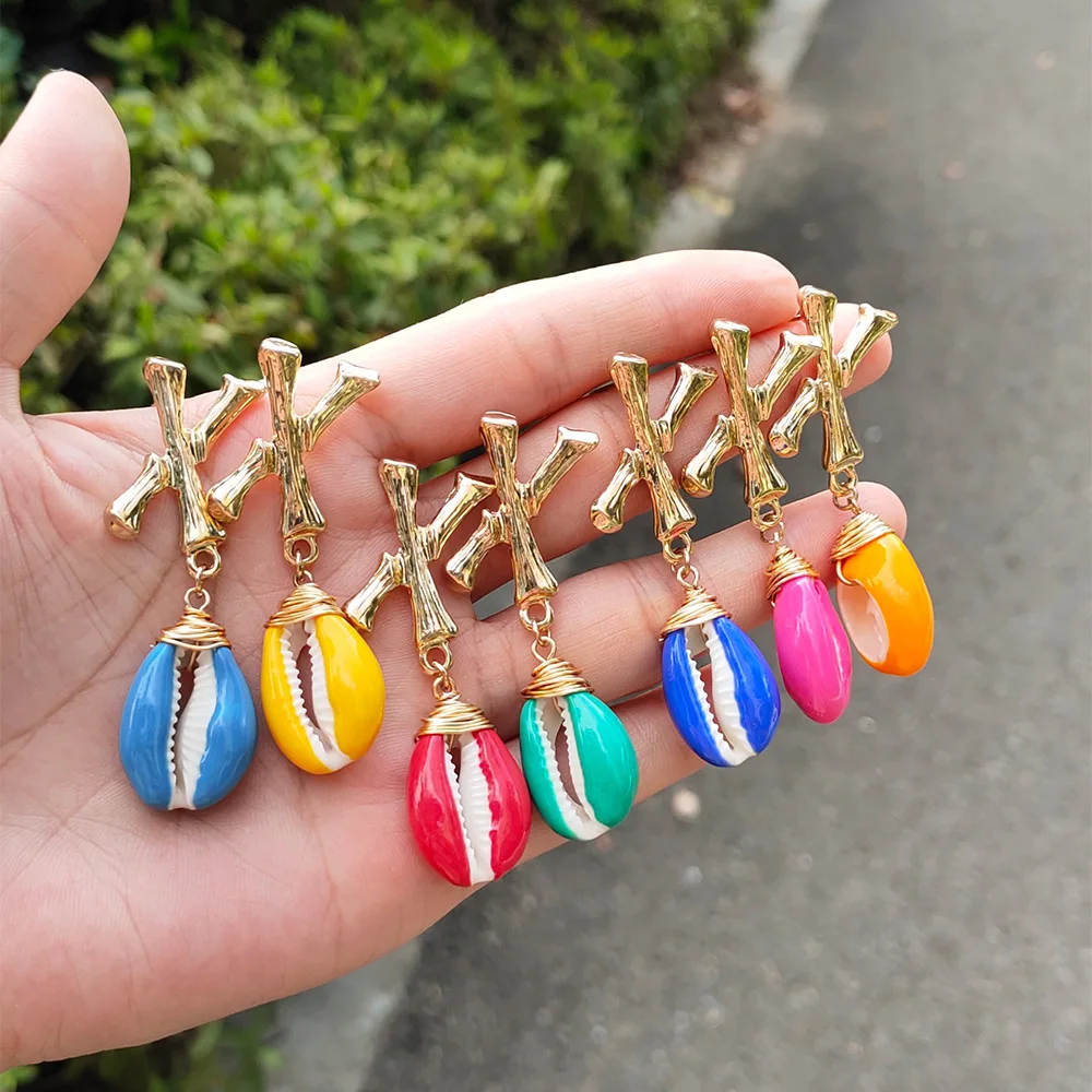 Модный винтажный Комплект сережек для женщин и девушек с золотым жемчугом