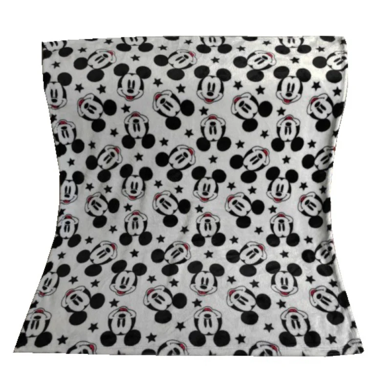 Mickey 80x100cm Дисней мультфильм Минни Микки Маус Ститч Винни автомобиль одеяло с человеком пауком бросок 70x100 см летнее одеяло s для ребенка на кровать кроватки - Цвет: Mickey 80x100cm
