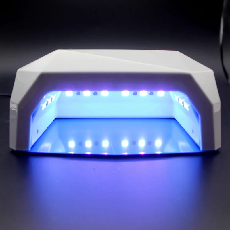 Профессиональный Сушилка для ногтей в форме бриллианта Светодиодный УФ лампа 36