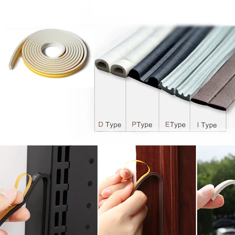 D образное уплотнение для окон уплотнительная лента дверей и звукоизоляционная