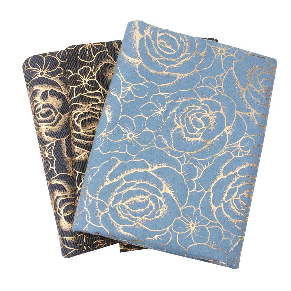 

Rose Denim Fabric Polyester Cotton Fabric For Handmade Mask Bag Clothes Craft Production Home Textile Cloth Accessories 50*150CM