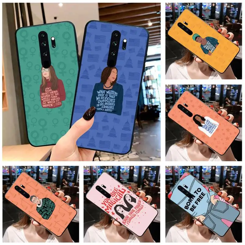 Женского феминизма чехол для телефона Redmi 9A 8A 7 6 6A Примечание 10 9 8 8T Pro Max K20 K30