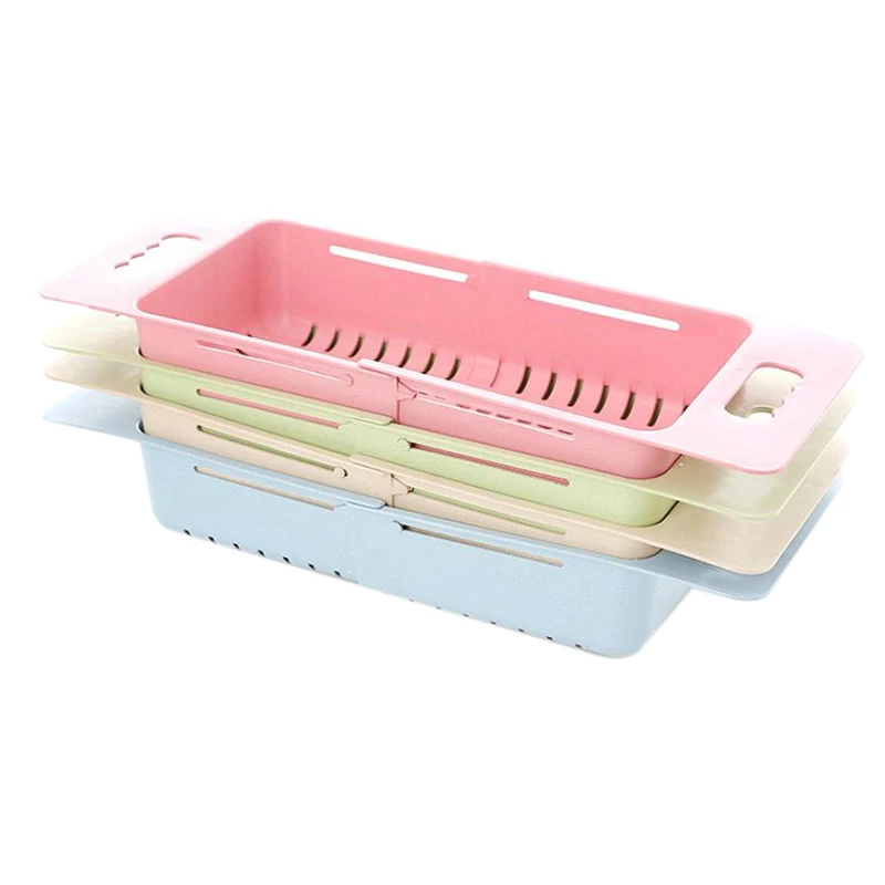 

Adjustable Dish Drainer Sink Drain Basket Washing Vegetable Fruit Drying Rack Kitchen Accessories Organizer,4 Pack