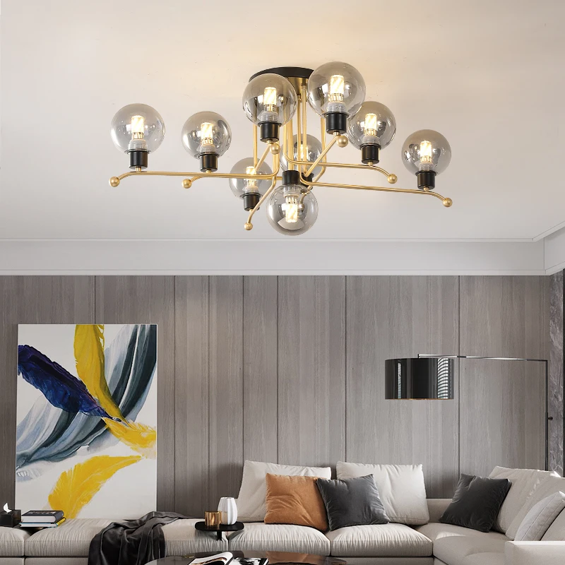 Светодиодный потолочный светильник в скандинавском промышленном стиле