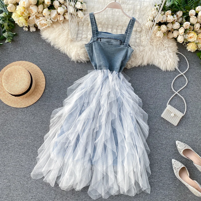 Женское джинсовое платье в стиле пэчворк новинка 2020 летнее сексуальное