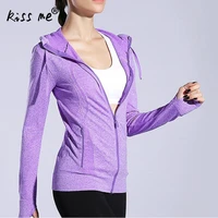 long sleeve training exercise jackets women solid zipper running sport suit hooded outdoor fitness sportswear female sport coat