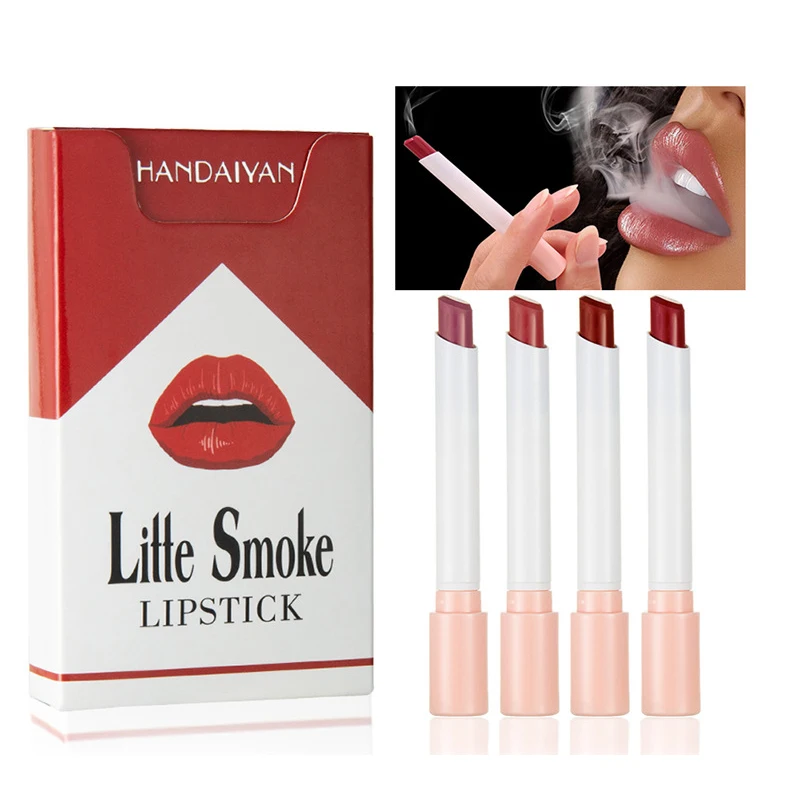 4 шт./компл. Творческий Красная губная помада комплект матового цвета Длительное