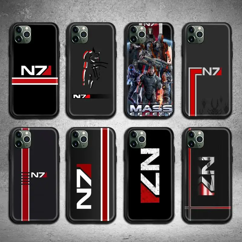 N7 Масс Эффект Чехол для iPhone 13 12 11 Pro Max Mini XS 8 7 6 6S Plus X 5S SE 2020 XR