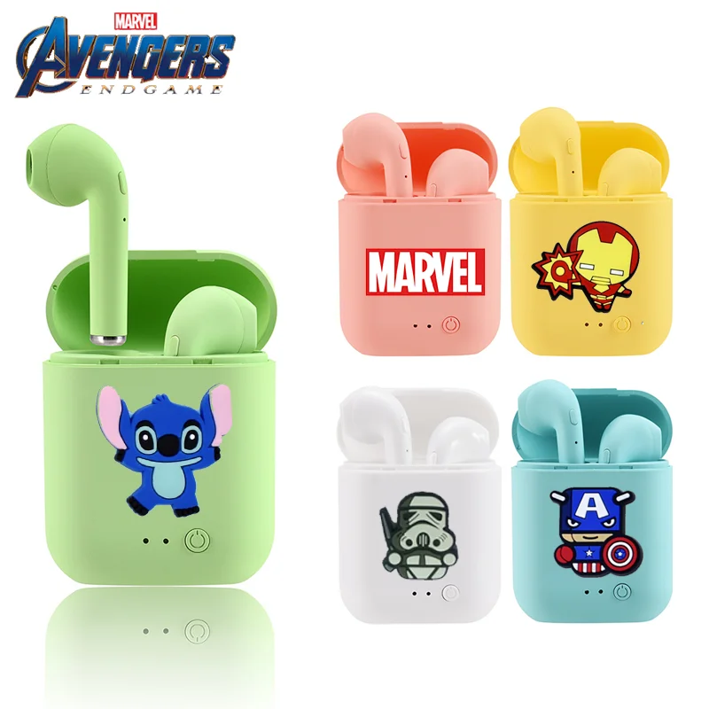Беспроводные наушники Disney TWS i7 Mini 2 Bluetooth 5 0 матовые наушники-вкладыши Macaron