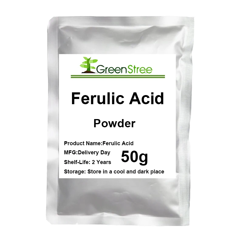 

Ferulic Acid Powder Anti oxidation, anti-aging and sunscreen can prevent ultraviolet rays
