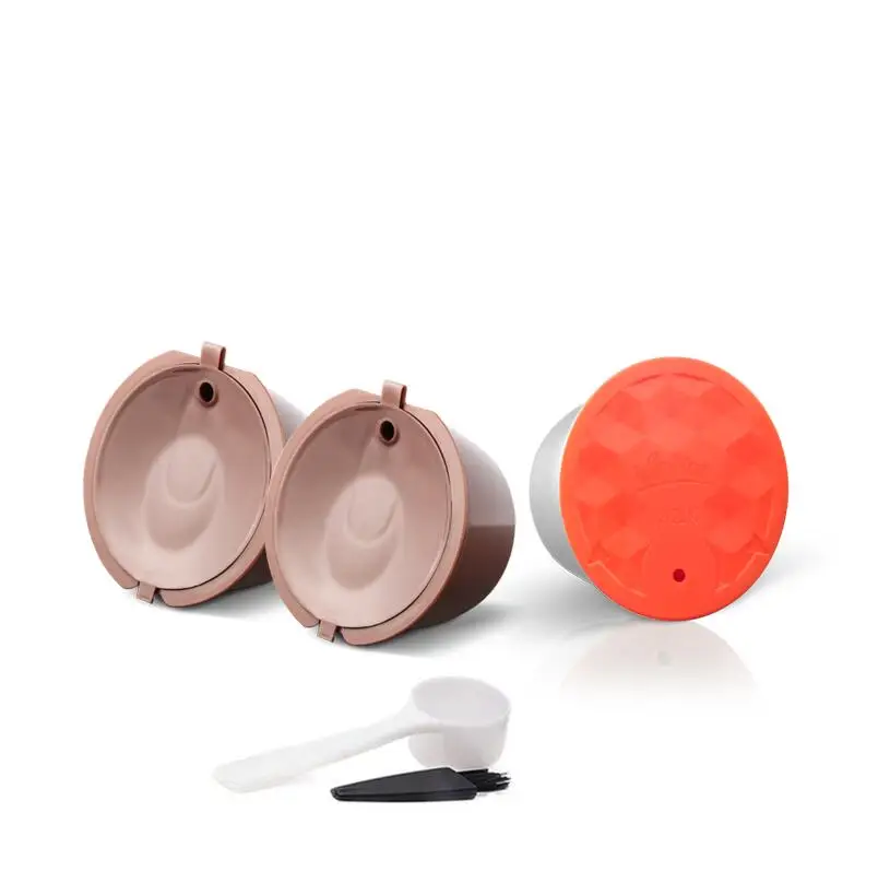ICafilas dolcegusto нержавеющая сталь многоразовые Многоразовые молоко и кофе капсулы Pod 41 мм Dolci Gusto трамбовки подарок на день рождения - Цвет: 2plastic 1milk