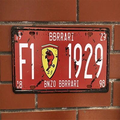 C 30x16 см винтажные металлические жестяные знаки Route 66 номер автомобиля номерной знак табличка Плакат Бар Клуб стены гаража украшения дома - Цвет: C