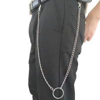 men wallet chain keychain punk rock style silver pants key chains jeans trousers hipster waist key chain