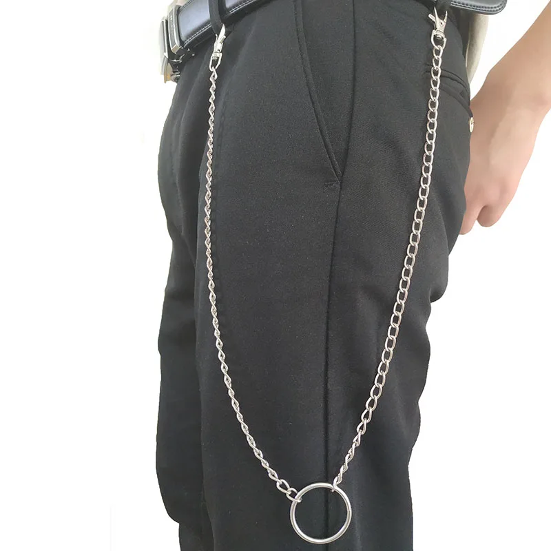 Men Wallet Chain Keychain Punk Rock Style Silver Pants Key Chains Jeans Trousers Hipster Waist | Украшения и аксессуары
