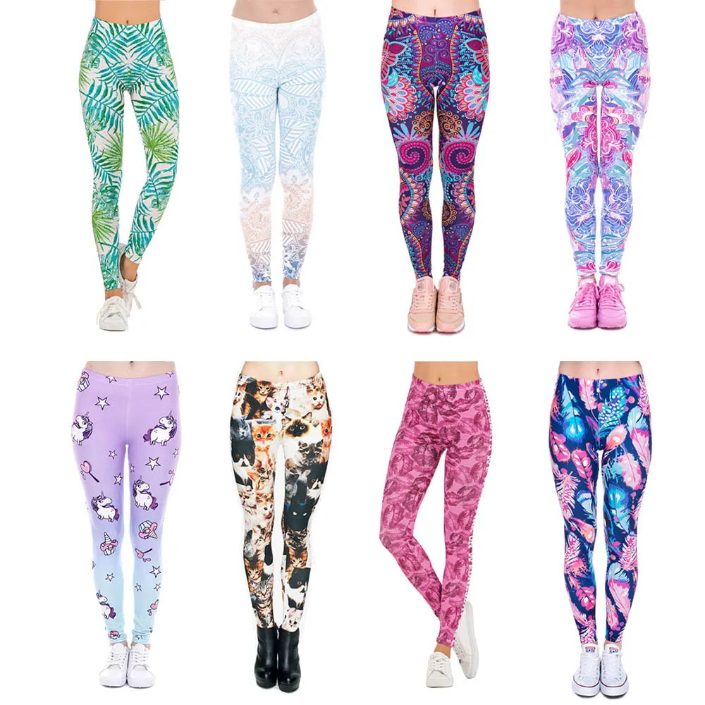 Леггинсы с принтом из мультфильма 3D цифровой ацтеков брюки 12% сексуальный