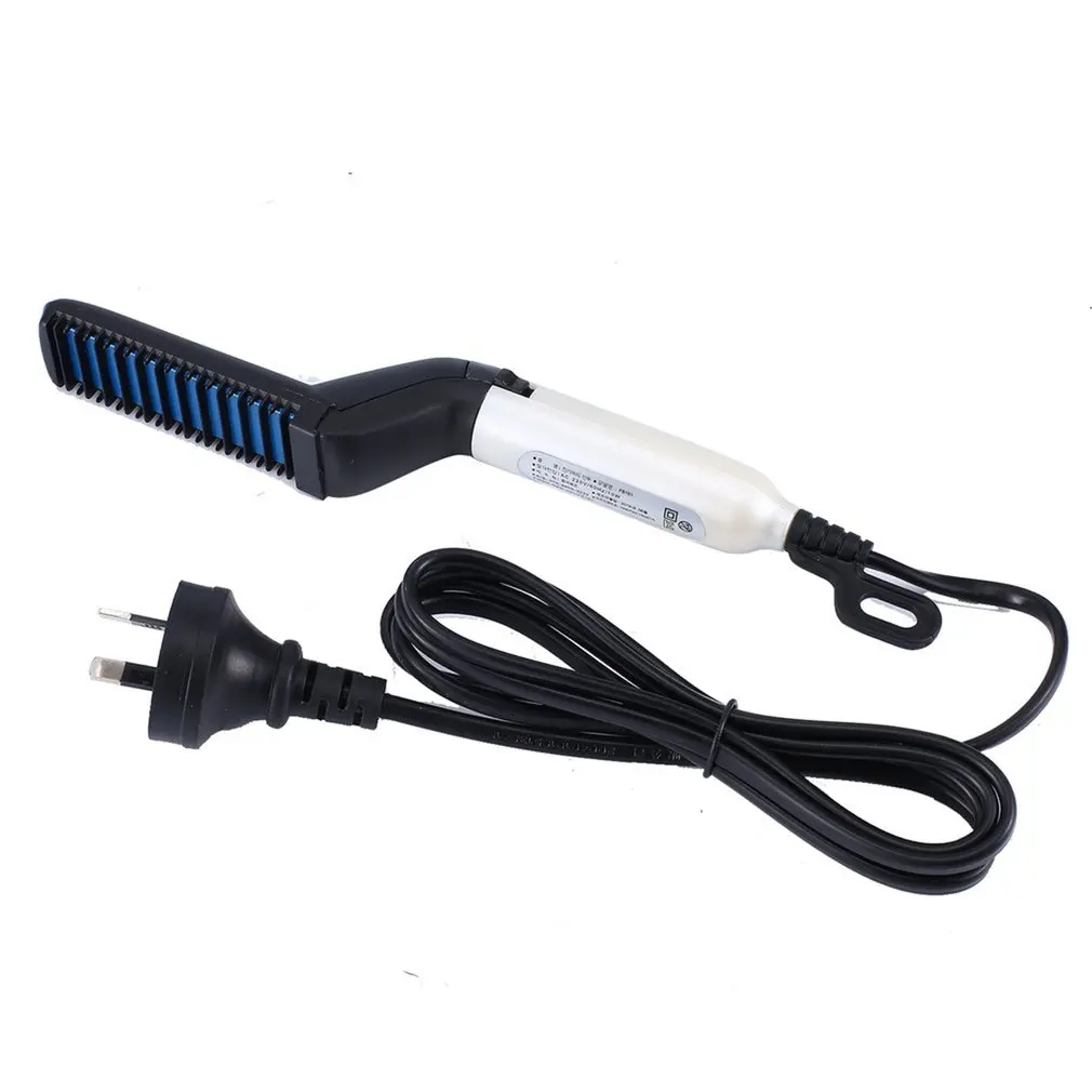 

Quick Beard Straightener Multifunctional Hair Comb Curling Curler Show Cap Men