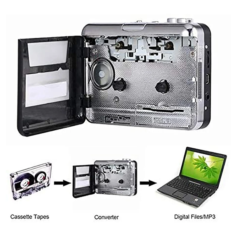 Кассетный плеер USB 2 0 портативный аудиомагнитофон Walkman MP3 конвертер