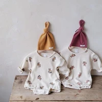 autumn new toddler baby boys girls knitted bodysuit infant jumpsuit knitwear outfits newborn baby clothes rompers sweatshirts