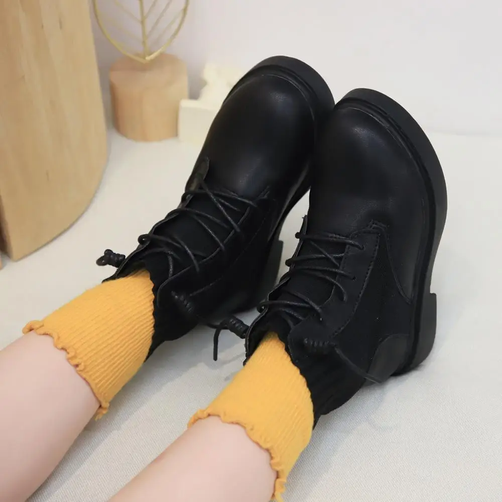 2020 Girls Martin Boots Shoes For Children Warm Fashion Soft Bottom Boys Non-slip Kids Sneakers | Детская одежда и обувь