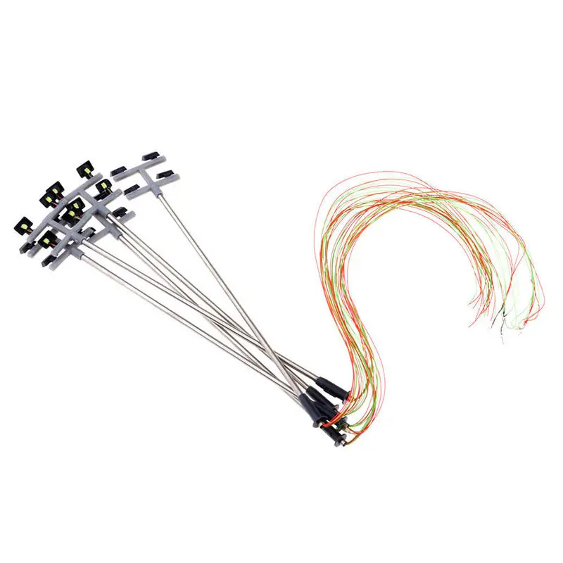 1:100 хо масштаб 4 светодиодных уличных фонарей декорации мини-фонаря для модели