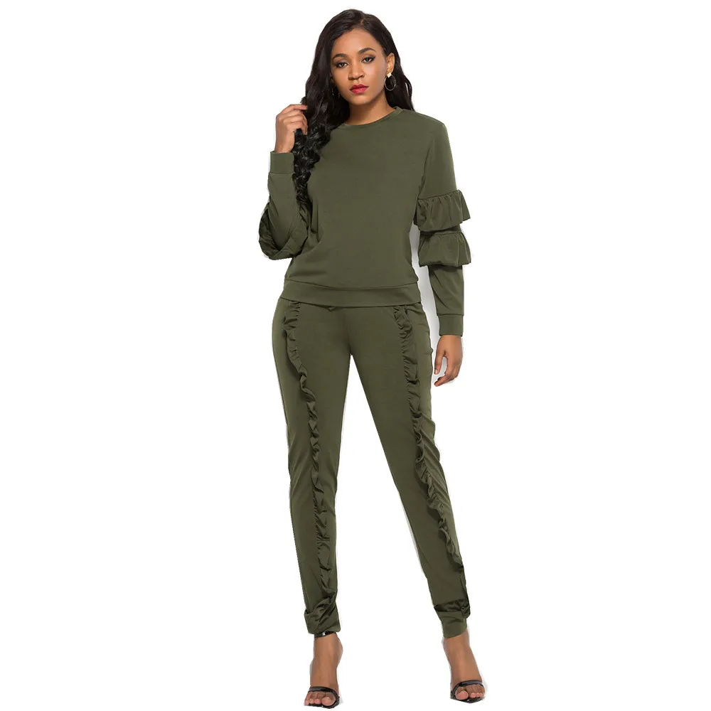 

Spring and Autumn Fashion Hot Sale Women's Slim Fit Women's Suit Casual High Waist Women's Trousers Loose Women's Tops Set