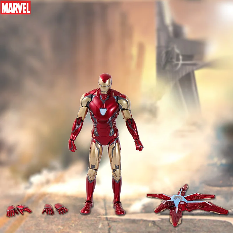 

18CM Anime Marvel Avengers Cool Iron Man Stand Movable PVC Boxed Model Hand-made Toys Gifts for Friends or Children