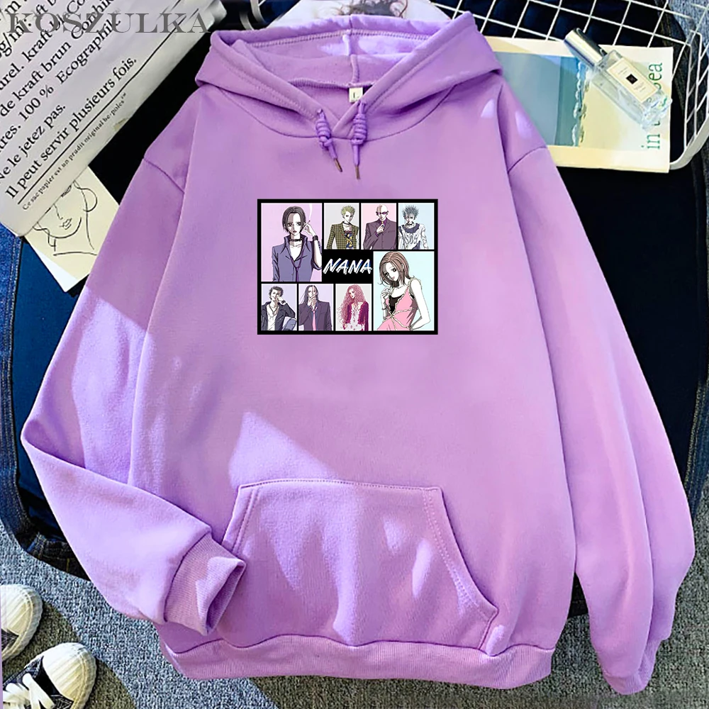 

Manga nana osaki Graphic Kawaii Hooded Nana Anime Printed Hoodies Men Women Fashion Harajuku Clothes