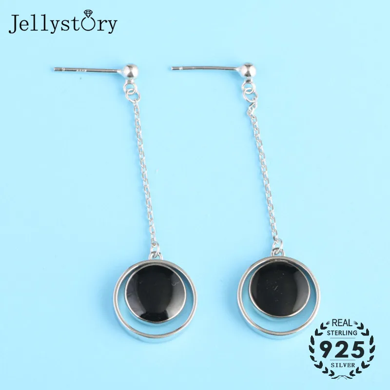 Женские длинные серьги из серебра 925 пробы|Серьги-подвески| |