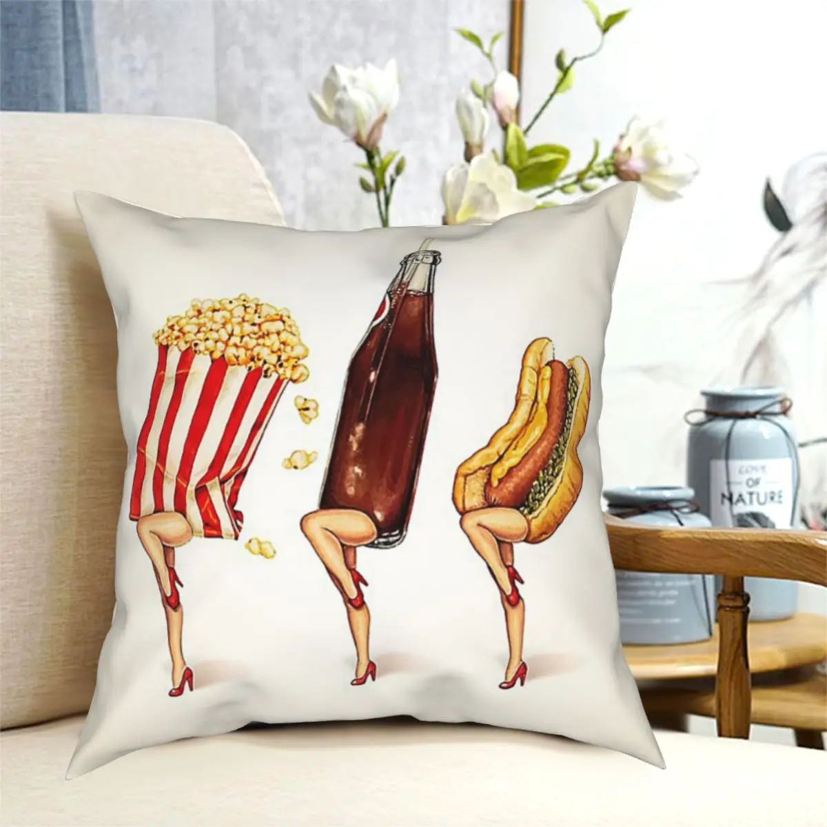

New Food Let's All Go To The Lobby - Movie Girls Throw Pillow Cushion Cover Decorative Pillowcases Case Home Sofa Cushions