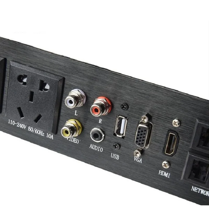 MMOMultionedia розетка Универсальный Три разъема RL VIEDO аудио USB VGA HDMI сетевой разъем преобразования