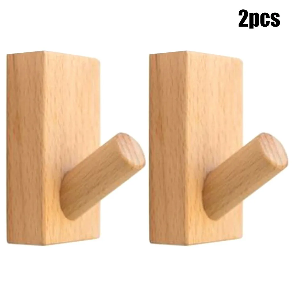 

2 Pcs Beech Solid Wood Hook Log Coat Hook Wall Hooks Made Of Natural Wood Coat Hanger Coat Hook Kit Multipurpose Decor
