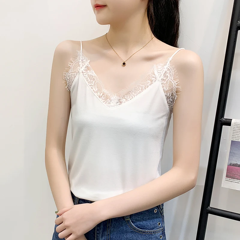 V образным вырезом камзол бархат шить кружевная основа рубашка женская 2020 Весна и