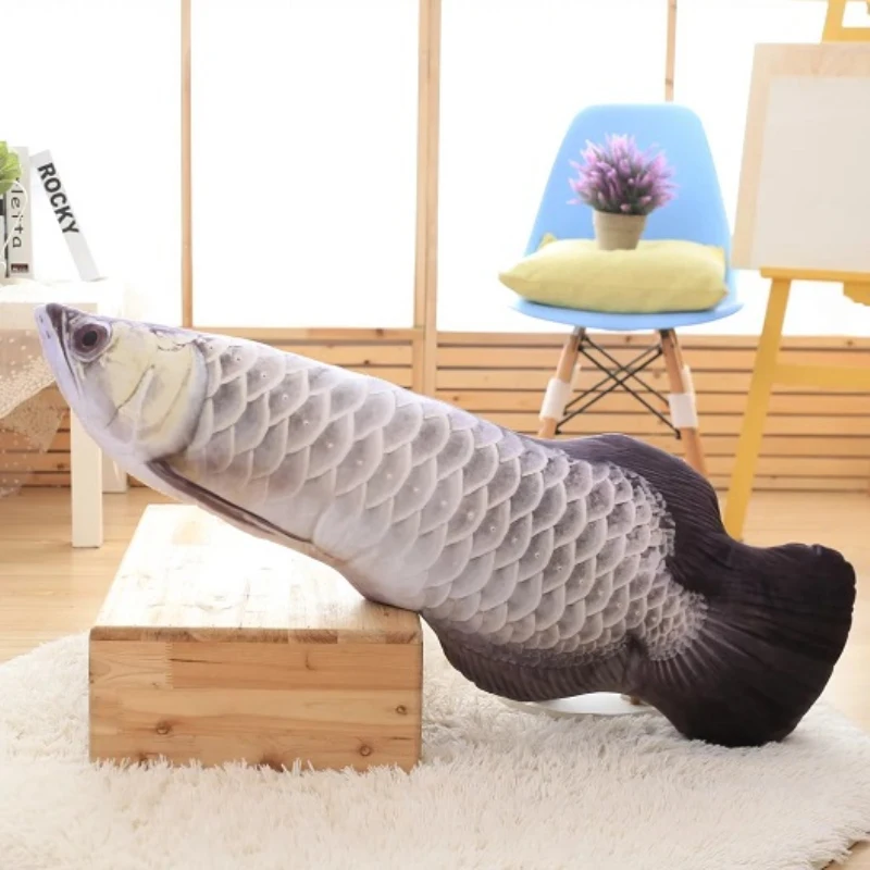 3D имитация золота Arowana игрушка Kelisa желтый Крокер Реалистичная рыба плюшевое