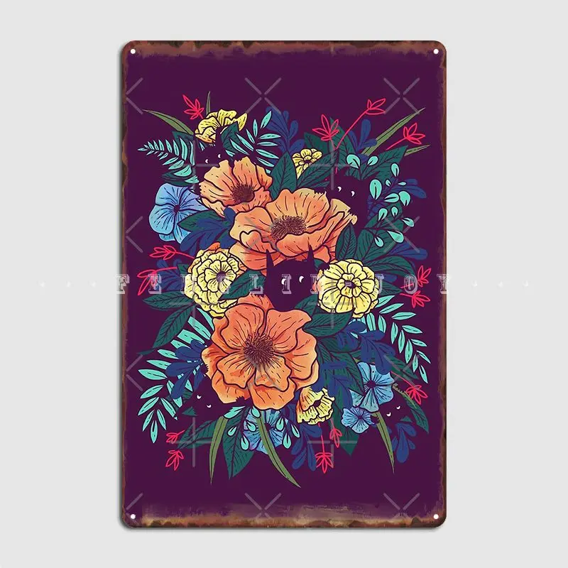 

Дикие цветы, металлический знак, паб, бар, пещера, проектирование, жестяные пластинки Sign, постер