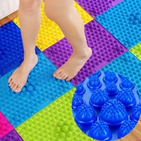 1pcs foot massage thicken mat promote blood circulation feet plantar acupressure mat ortho puzzle toe finger press therapy board