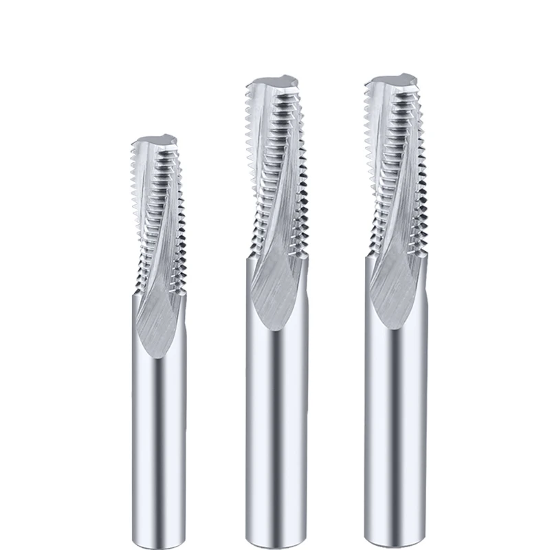 

Full Tooth Inch G Thread End Mill For Aluminum 1I8 x 28 1PCS Aluminum Thread Endmills CNC Alloy Tungsten Carbide Milling Cutter