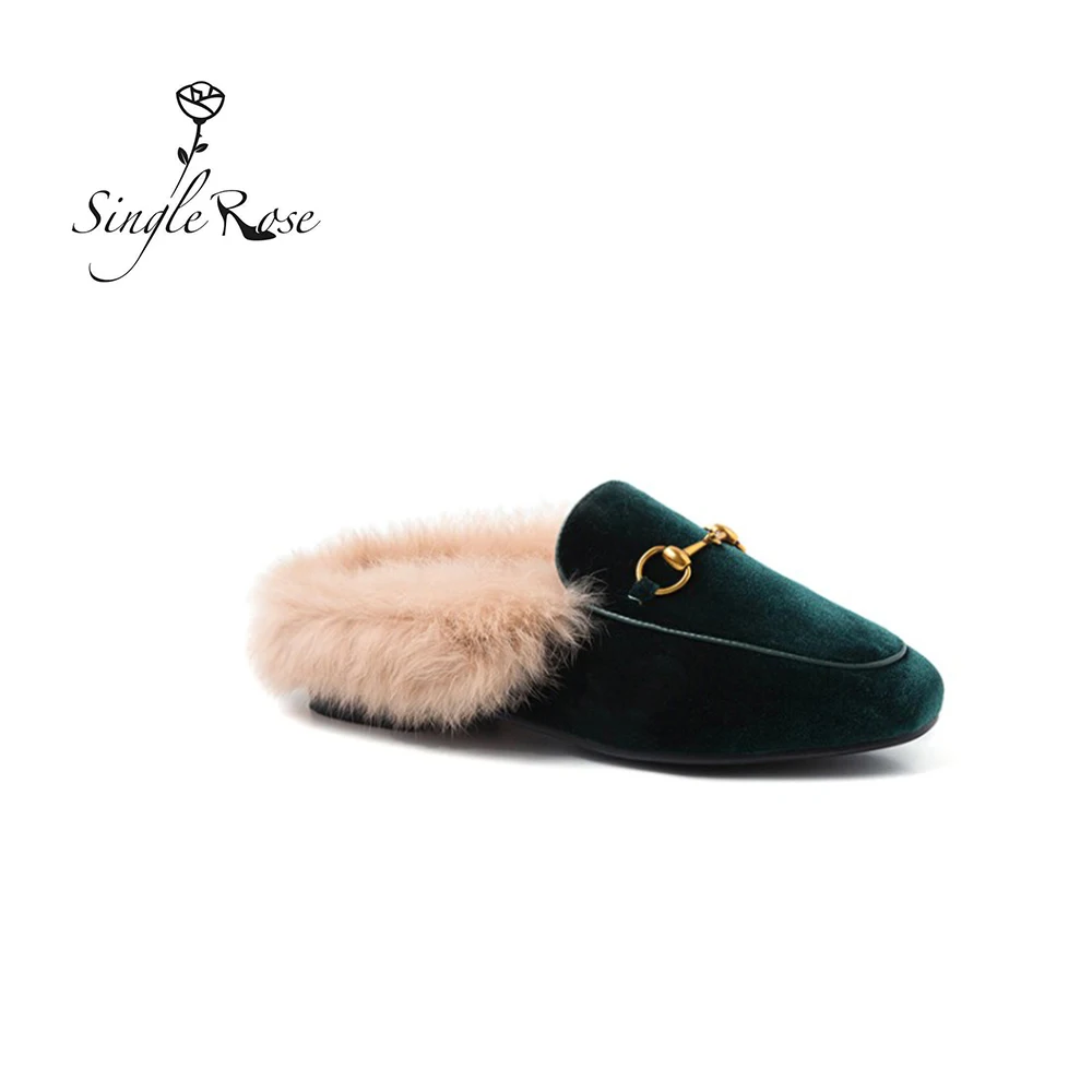 Высококачественные дизайнерские лоферы с розами сезон осень зима Женские теплые