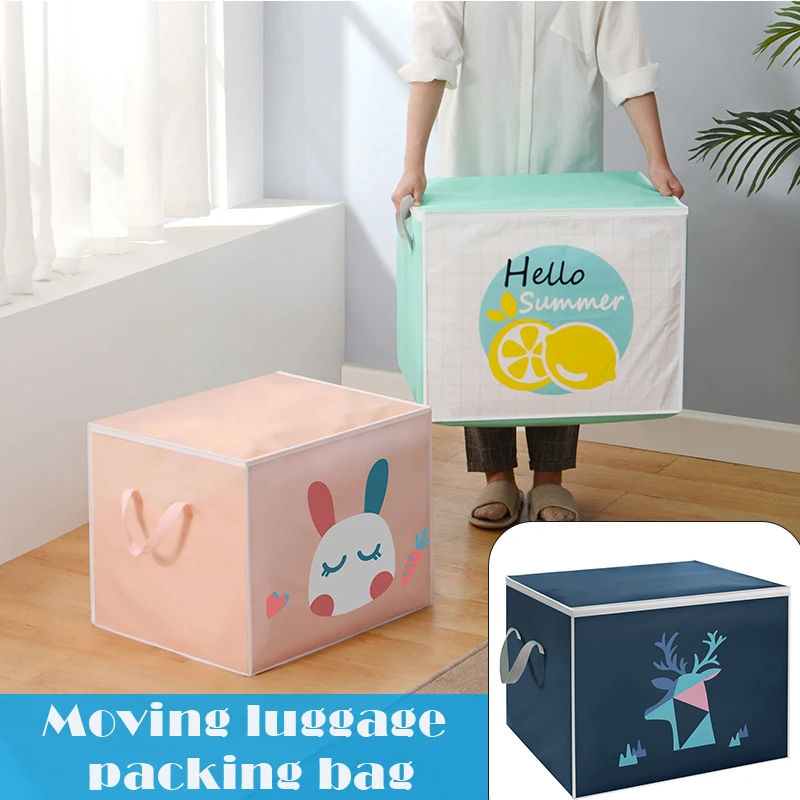 

Waterproof Travel Drawstring Bag Quilt Clothing Finishing Dust-Proof Bag Cartoon for Home Travel HKS99