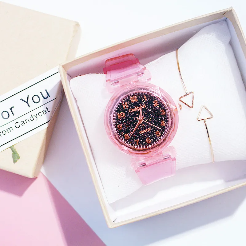 Женские часы женский браслет подарочный набор в коробке женские кварцевые со