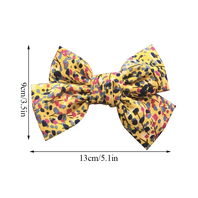 

Retro Graffiti Print Big Bow Duckbill Clip Women Hair Accessories Bowknot Barrettes Ponytail Clip Headwear DIY Hair Styling Tool