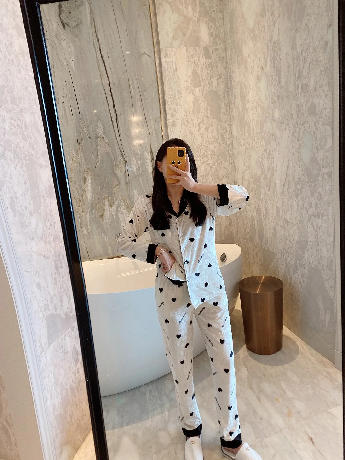 

Love Print Woman Sleepwear Autumn Luxury Elegant Pajamas Sets Women Two Piece Set Gold Velvet Thermal Casual Home Wear