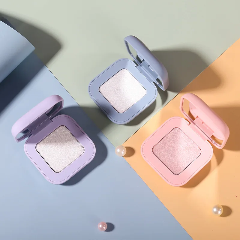 Блестящий хайлайтер осветитель голографический женский макияж палитра бронзер