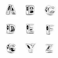 2021 jewelry for women 100 925 sterling silver letter beadeds bangle fit original pandora diy charm accessories bracelets beads