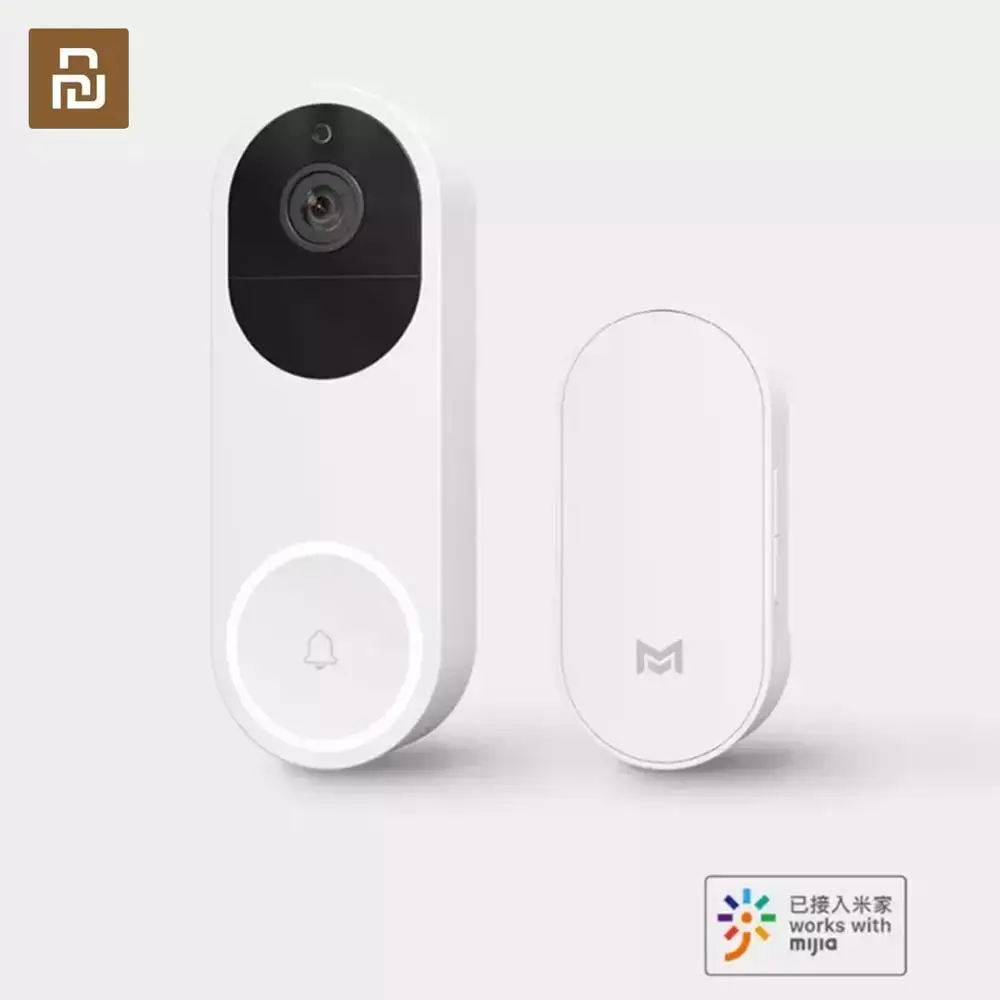 Оригинальный Xiaomi Mijia xiaomo AI распознавание лица 1080P ИК Ночное Видение видео дверной
